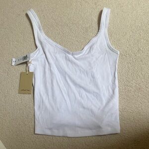 Aritzia Wilfred free tank top White